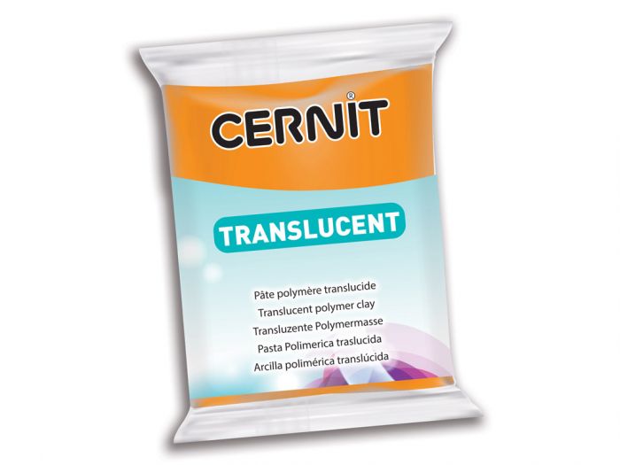 Polymer clay Cernit Translucent 56g 752 orange
