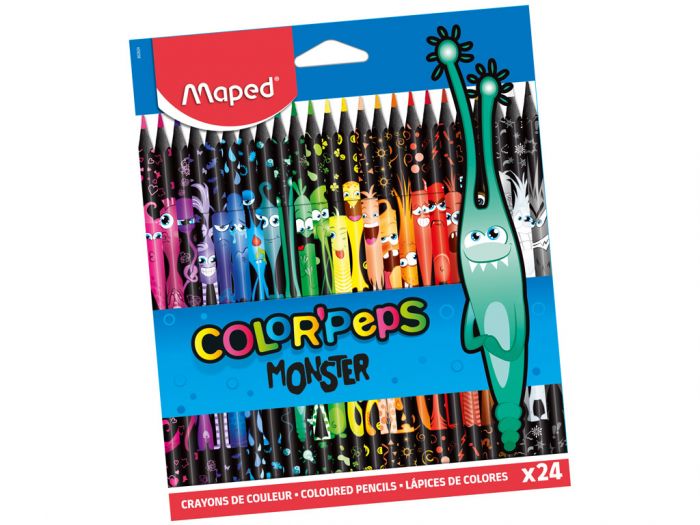 Colour pencils Color Peps Monster 24colours, Maped