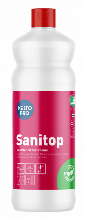 Puhastusaine hügeeniruumidele KIILTO Sanitop 1l