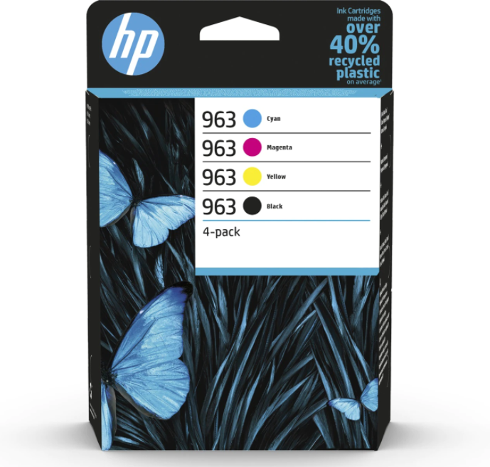 Tint HP 6ZC70AE 963 väike komplekt CMYK OfficeJet Pro 9010/ 9012/ 9013/ 9014/ 9015/ 9016/ 9018/ 9019 9020/ 9022/ 9023/ 9025/ 9028