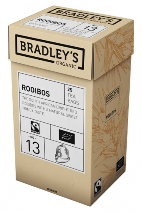 Punane tee Bradley's Organic Rooibos 1,5g* 25tk/pk