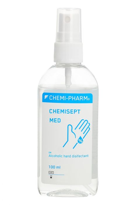 Antiseptikum kätele Chemisept MED 100ml (pihustiga)