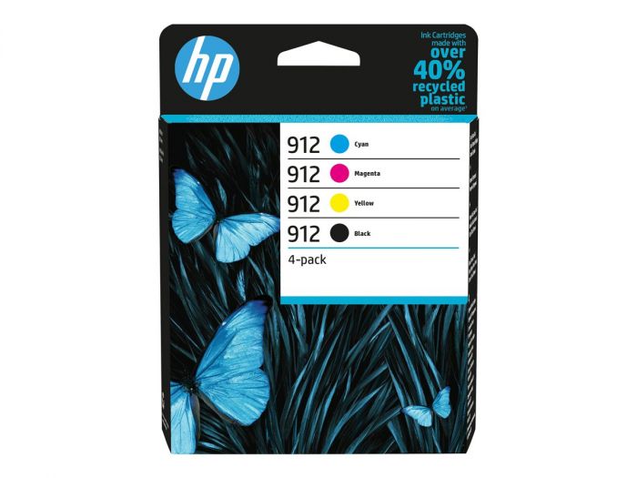 Ink HP 6ZC74AE 912 4-pack small volume CMYK Officejet 8010 8012 8013 8014 8015 8017 8020 8022 8023 8024 8025 8028