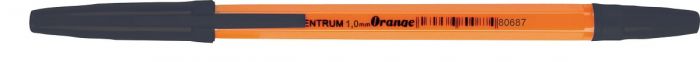 Ballpoint pen Centrum Orange, with cap 1,0mm black