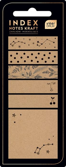 Sticky notes set Kraft, 120 sheets Interduk
