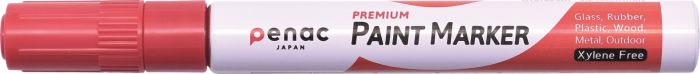 Marker Penac Paint, 2-4mm veekindel, kuumakindel 400C, punane