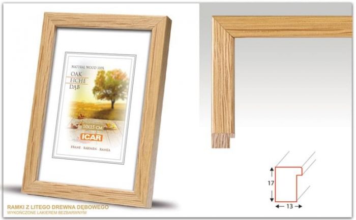 Picture frame DAB A 0 10x15 13mm Oak