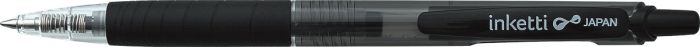 Geelpliiats Penac INKETTI  0,7 mm, klõpsuga, must