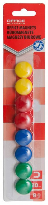Tahvlimagnet 20mm assortii 8tk., Office Products
