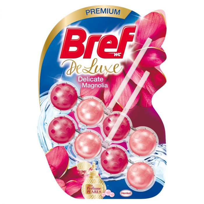 WC värskendaja pallidega BREF DeLuxe Magnolia 2x50g