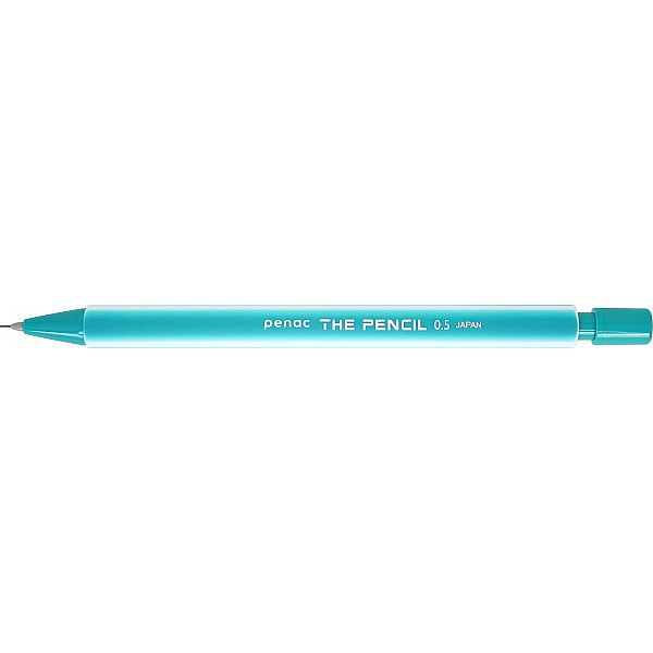 Mehaaniline pliiats Penac The Pencil 0,5mm, kummise pinnaga, roheline
