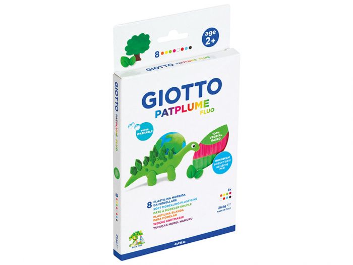 Plastiliin Giotto Patplume 8x33g neoon toonid