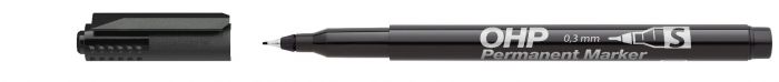 Kilemarker 0,3mm S must, permanentne, OHP marker ICO