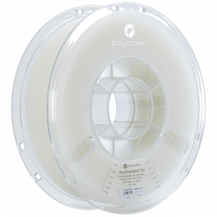 PVA filament Polymaker PolyDissolve S1, water soluble support material, 2.85mm / 750g