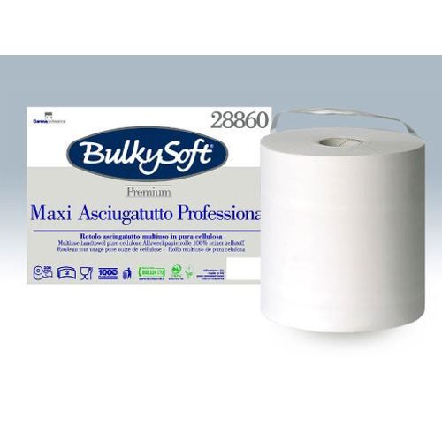Roll towel BulkySoft Premium 2-layer, roll 100m / 500 sheets