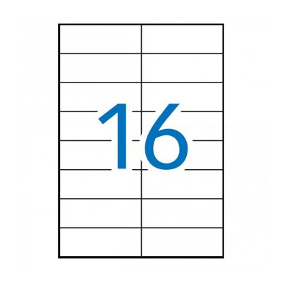 Label APLI 105x37 mm, 16 on A4, sheet, 100 sheets