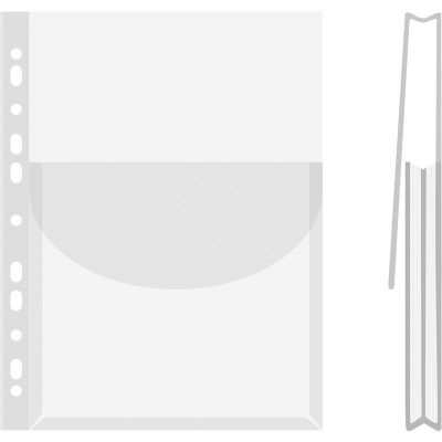 Catalogue Punched Pocket, DONAU, PP, A4, cristal, 170 micron