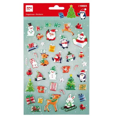 Kleepsud kaunistamiseks Santa Claus Advent, 40 tk, Apli