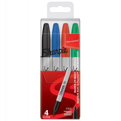 Marker Permanent Sharpie 4 pcs F