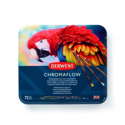 Värvipliiats Derwent Chromaflow 72tk metallkarbis