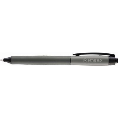 Retractable gel pen STABILO Palette F black, ball 0,7mm/ line 0,4mm