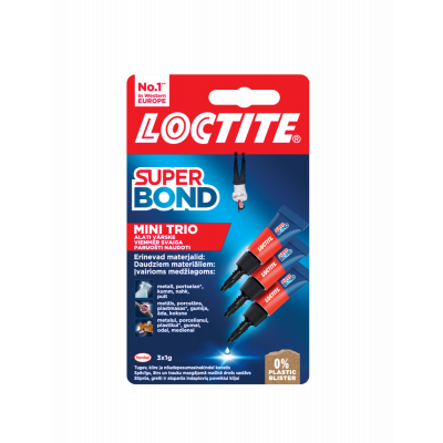 Glue Loctite SuperBond Mini Trio, 3x1g