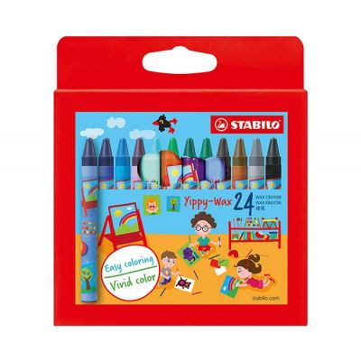 Wax crayon STABILO Yippy-Wax 24 colors