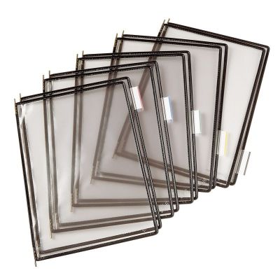Browsing system Tarifold A4 pocket, black, 10pcs.