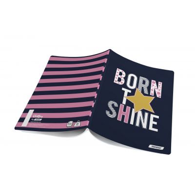 Folder A4 Target Glitter, 52 sheets, 80g, lined