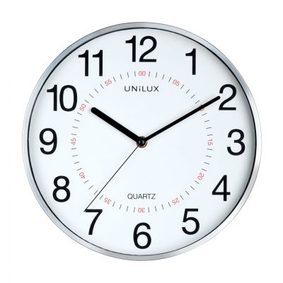 UNILUX CLOCK ARIA METAL GREY