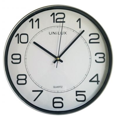 UNILUX CLOCK MAGNETIC SILVER