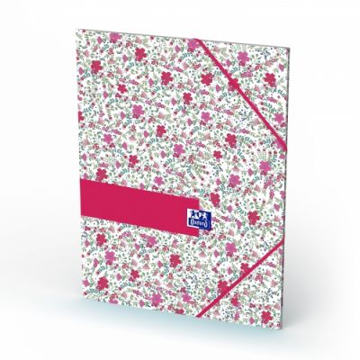 3-flap folder A4 Oxford Floral, cardboard