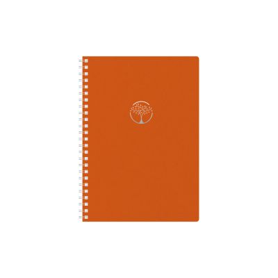 Raamatkalender UNIKA Spiral Kartong Nädal H oranž 2025a.