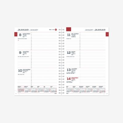 Calendar Contents A5 MINISTER Week H SpirEx