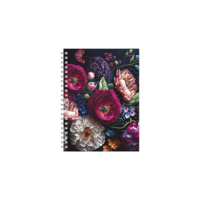 Raamatkalender Kantsler Spiral Disain Nädal Floral, spiraalköide, pehmendusega kaaned, nädala sisu 2025a.