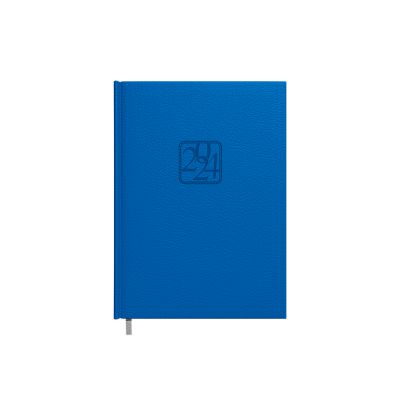 Book calendar MINISTER Day blue, content of the day, faux leather covers