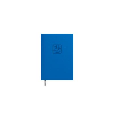 Calendar blue, horizontal weekly content, hardcover, padded faux leather covers
