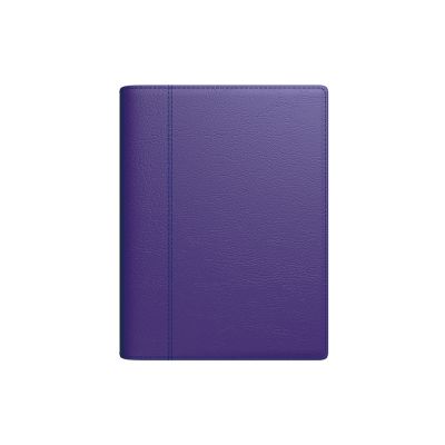 Book calendar MINISTER SpirEx Week H dark purple, A5 imitation leather cover, spiral binding, weekly content