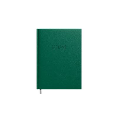 Book calendar CHANCELLOR The day is dark green, with faux leather covers, the content of the day