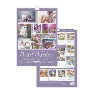 Seinakalender - Pastel Palette 2025a.