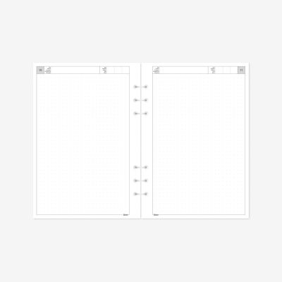 Dateerimata sisu Maxi Notebook Täpp, 6-augustusega lahtised täppidega lehed