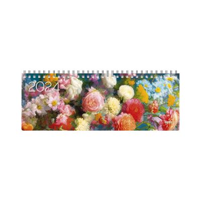 Desk calendar with cardboard lid - Blossom