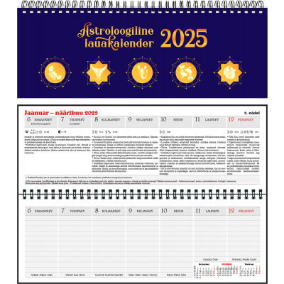 Lauakalender ASTROLOOGILINE 2025a.
