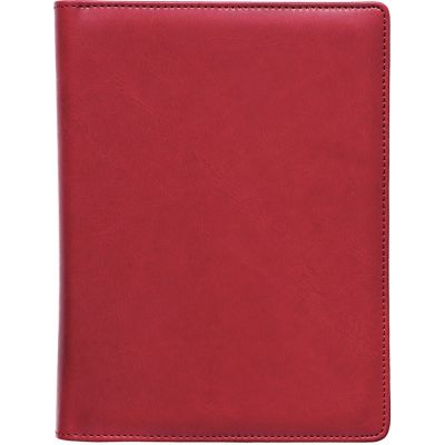 Boss A5 Week horizontal, dark red, spiral binding, Comfort covers