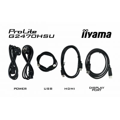 LCD Monitor|IIYAMA|G2470HSU-B6|24"|Panel IPS|1920x1080|16:9|180Hz|Matte|0.2 ms|Speakers|Colour Black|G2470HSU-B6
