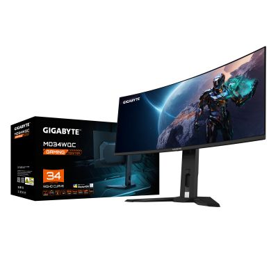 LCD Monitor|GIGABYTE|MO34WQC|34"|Gaming/21 : 9|Panel OLED|3440x1440|21:9|175 ??|0.03 ms|Speakers|Colour Black|MO34WQCEK