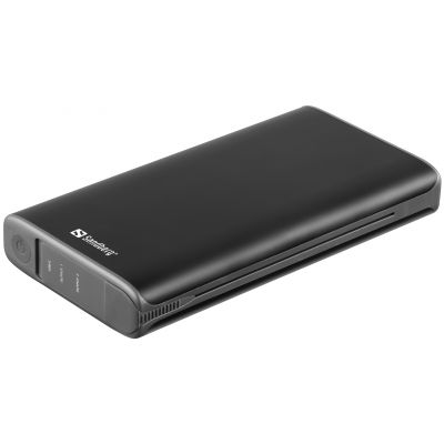 Akupank/Mobiilne akupakk Sandberg Solar Powerbank 25000mAh, 2x USB, USB-C 3A PD max 18W, IPX4, 4 päikesepaneeli 8W, 2YW