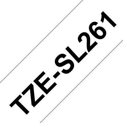 Kleepkirjalint Brother TZE-SL261 valge, must tekst, laius 36mm, pikkus 8m