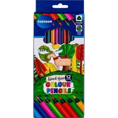 Color pencils 12col. Centrum, triangular