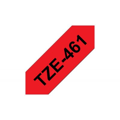 Kleepkirjalint Brother TZE-461 punane, must tekst, laius 36mm